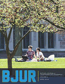 Cover of Volume 2 of the Butler Journal of Undergraduate Research