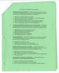 Photocopy of BU-Clarian Health Fall 2000 Admission Process, sixth page