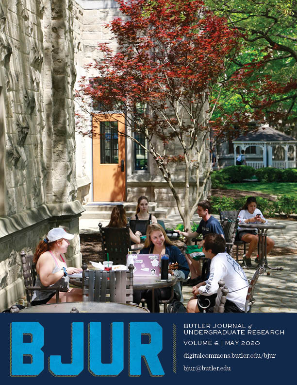 Volume 6 Butler Journal of Undergraduate Research Cover Art