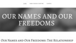 Name Changes and Our Freedoms by Ambrie Kidder, Joe Larson, Abby Reeder, Madisyn Smith, and Bailey Yates