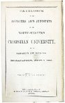 Catalogue of Officers and Students of the North-Western Christian University for the Session 1859-1860 by North-Western Christian University and Ovid Butler