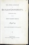 The Annual Catalogue of Butler University, 1892 - 93