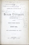 The Annual Catalog of Butler University by Butler University