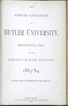 The Annual Catalogue of Butler University